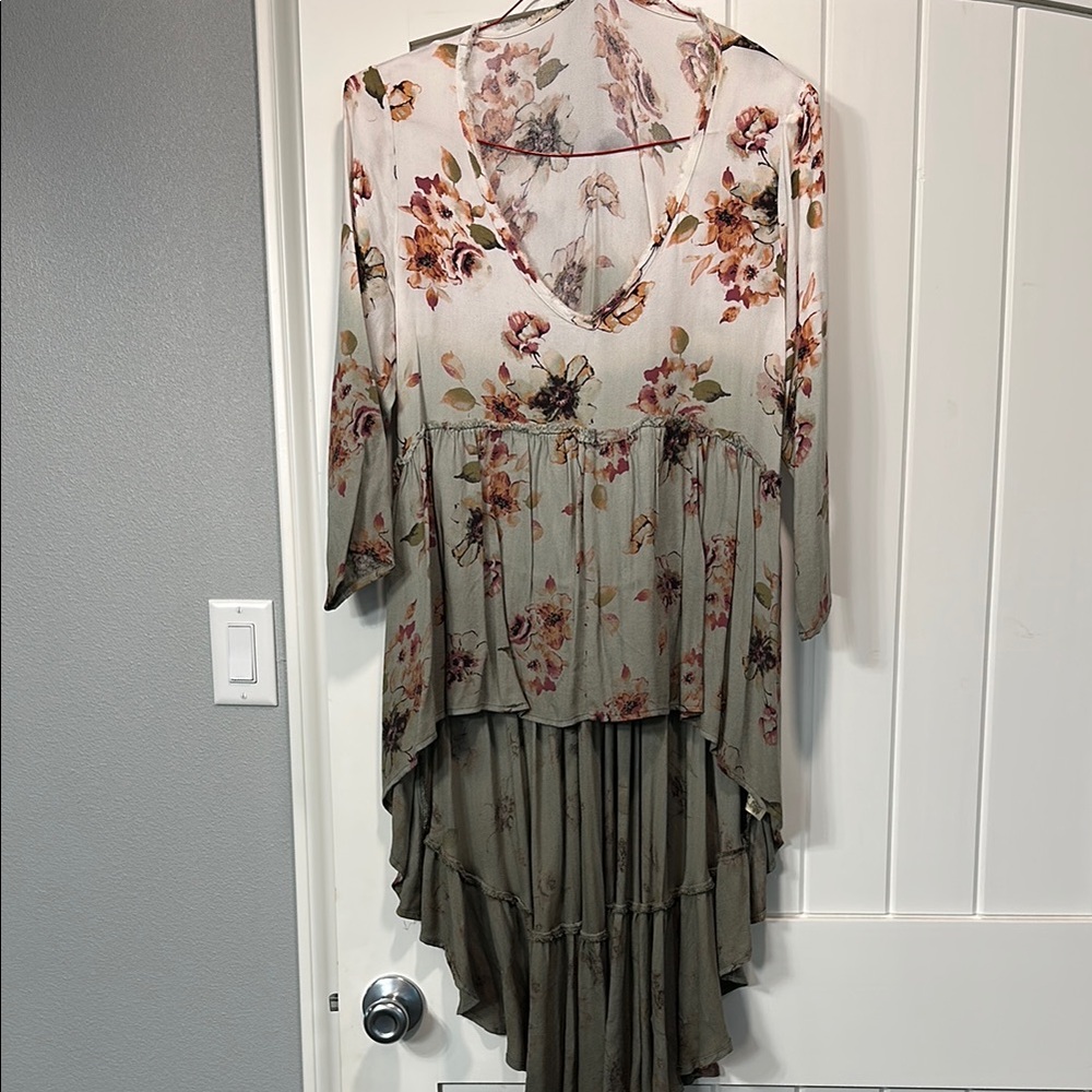 Floral High-Low Dress